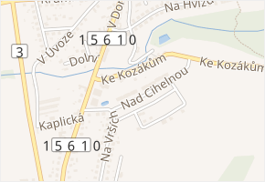 Nad Cihelnou v obci Velešín - mapa ulice
