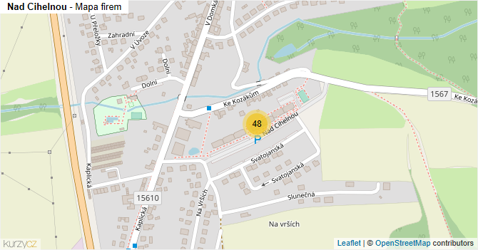 Nad Cihelnou - mapa firem