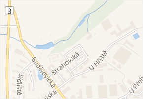 U Lesa v obci Velešín - mapa ulice