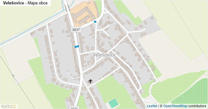 Velešovice - mapa obce