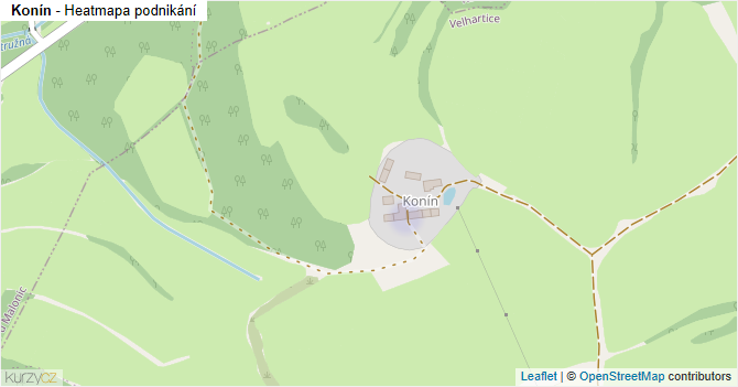 Konín - mapa podnikání