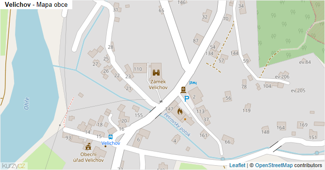 Velichov - mapa obce