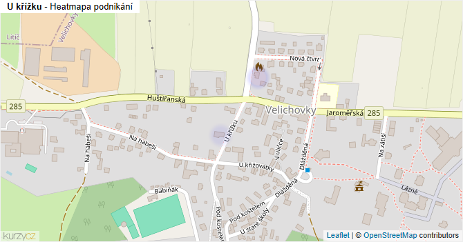 U křížku - mapa podnikání