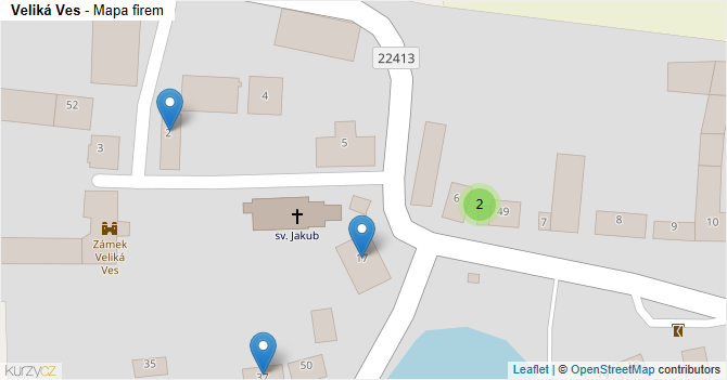Veliká Ves - mapa firem