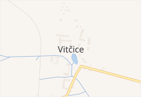 Vitčice v obci Veliká Ves - mapa části obce