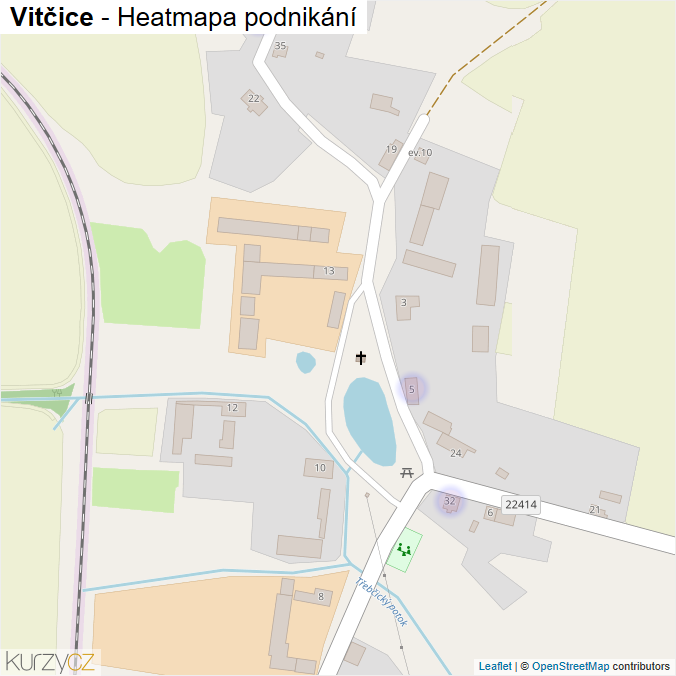 Mapa Vitčice - Firmy v části obce.