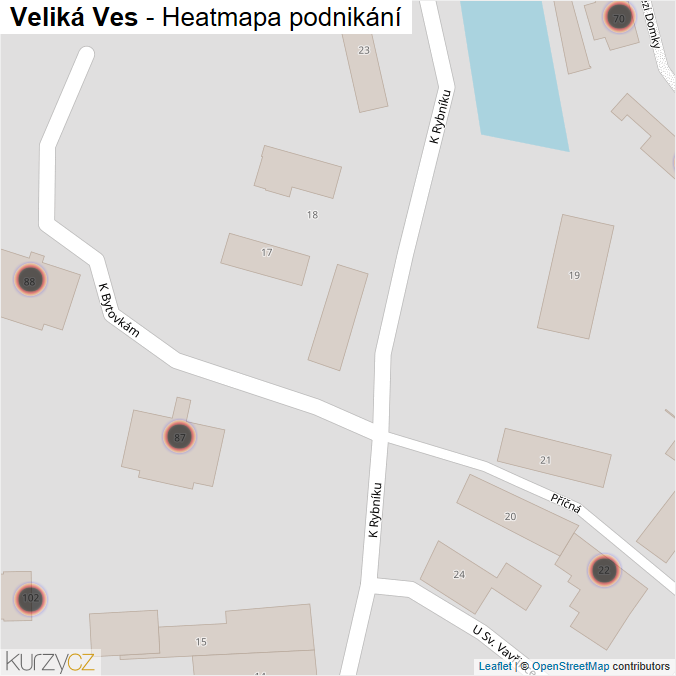Mapa Veliká Ves - Firmy v obci.