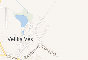 Krajní v obci Veliká Ves - mapa ulice