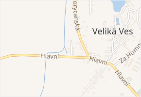 Zahradní v obci Veliká Ves - mapa ulice