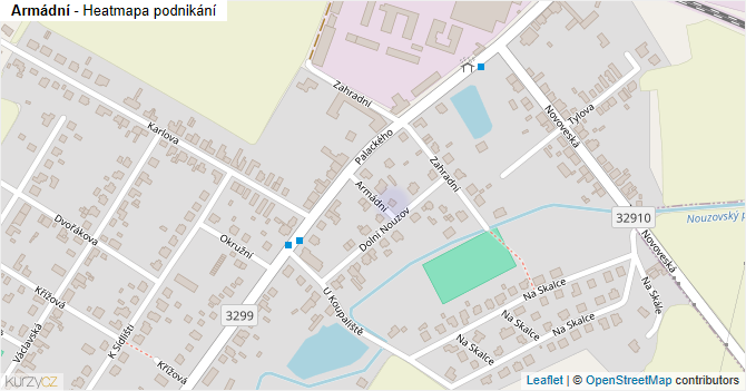 Armádní - mapa podnikání