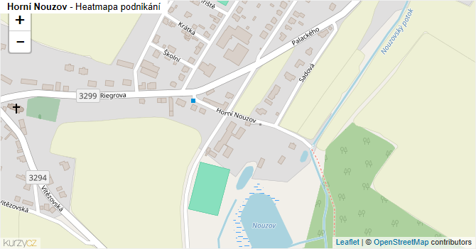 Horní Nouzov - mapa podnikání