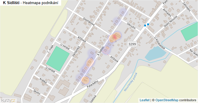 K Sídlišti - mapa podnikání