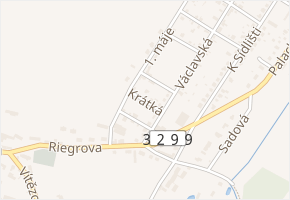 Krátká v obci Velim - mapa ulice