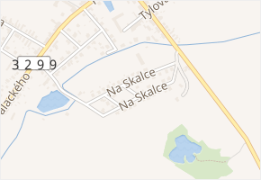Na Skalce v obci Velim - mapa ulice