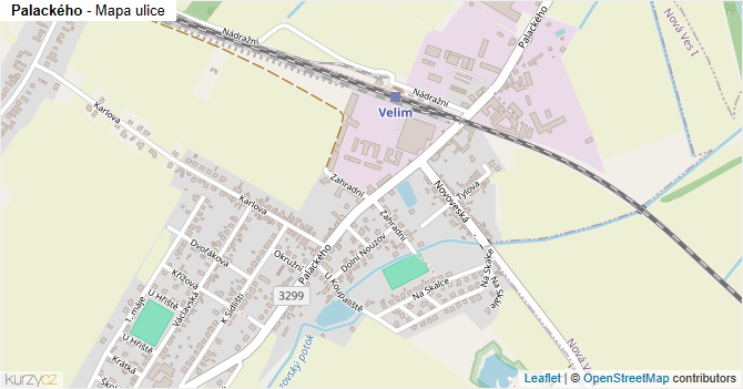 Palackého - mapa ulice
