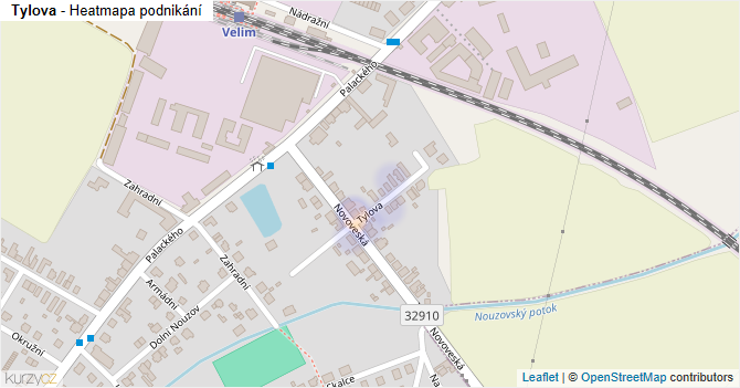 Tylova - mapa podnikání