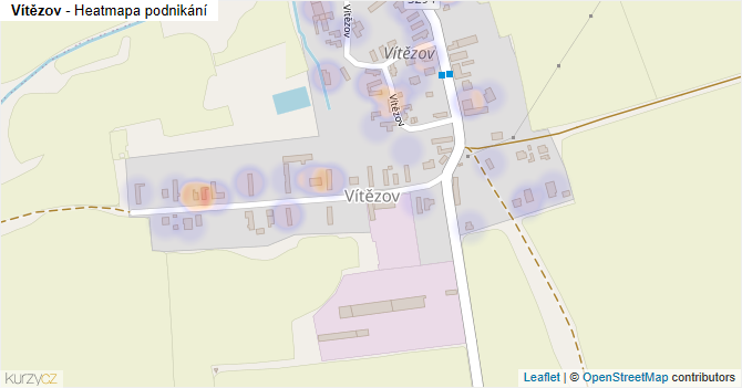 Vítězov - mapa podnikání
