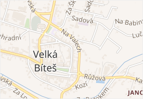 Hrnčířská v obci Velká Bíteš - mapa ulice