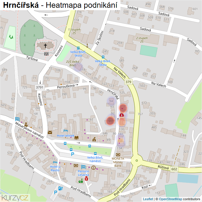Mapa Hrnčířská - Firmy v ulici.