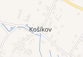 Košíkov v obci Velká Bíteš - mapa části obce