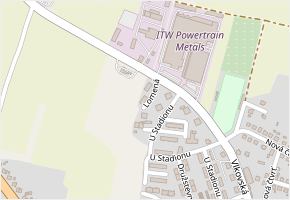 Lomená v obci Velká Bíteš - mapa ulice
