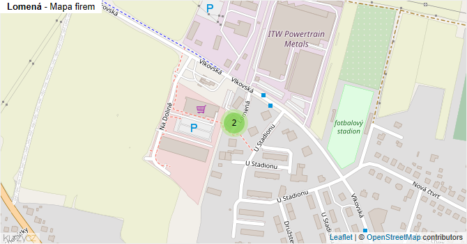 Lomená - mapa firem