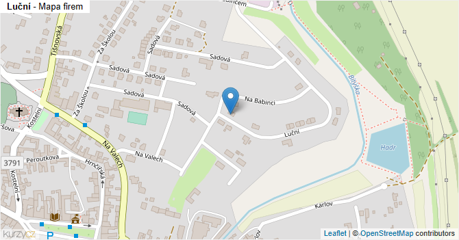 Luční - mapa firem