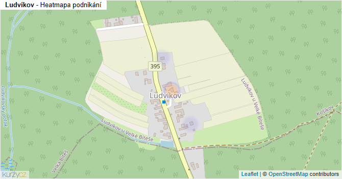 Ludvíkov - mapa podnikání