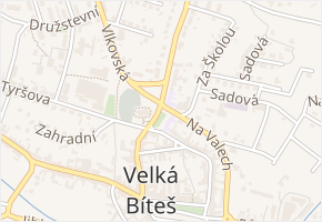 Na Výsluní v obci Velká Bíteš - mapa ulice