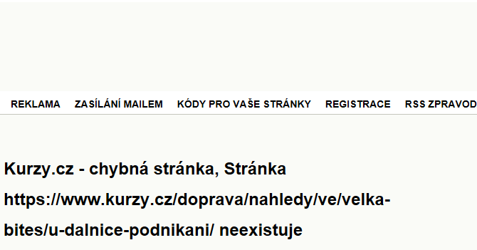 U Dálnice - mapa podnikání