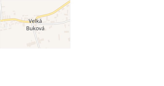Velká Buková v obci Velká Buková - mapa části obce
