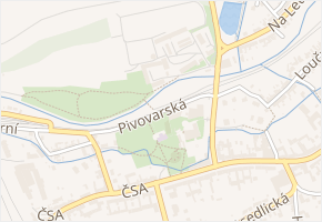 Pivovarská v obci Velká Bystřice - mapa ulice