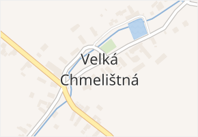 Velká Chmelištná v obci Velká Chmelištná - mapa části obce