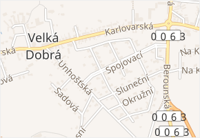 Horní v obci Velká Dobrá - mapa ulice