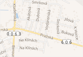 Kaštanová v obci Velká Dobrá - mapa ulice