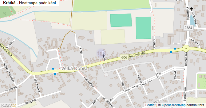 Krátká - mapa podnikání