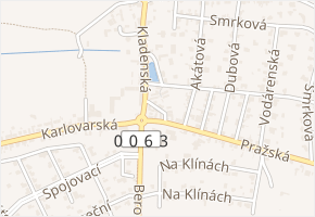 Lomená v obci Velká Dobrá - mapa ulice