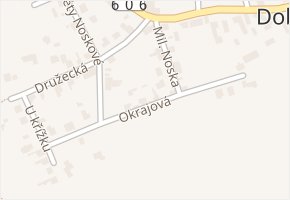 Okrajová v obci Velká Dobrá - mapa ulice