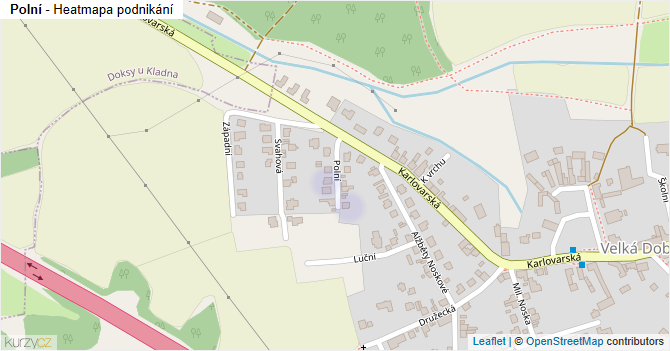 Polní - mapa podnikání