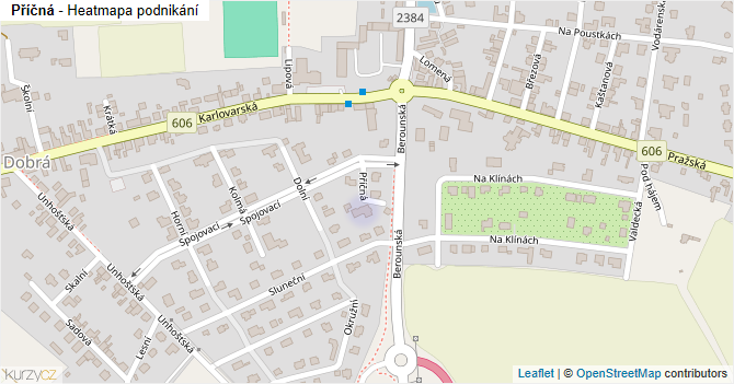 Příčná - mapa podnikání