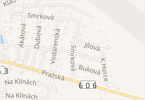 Smrková v obci Velká Dobrá - mapa ulice