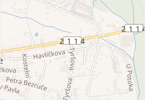 Havlíčkova v obci Velká Hleďsebe - mapa ulice