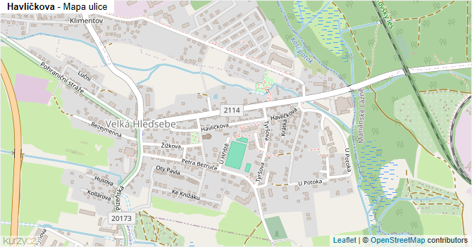 Havlíčkova - mapa ulice