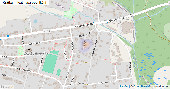 Krátká - mapa podnikání