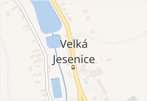 Velká Jesenice v obci Velká Jesenice - mapa části obce