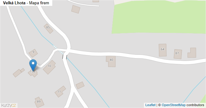 Velká Lhota - mapa firem