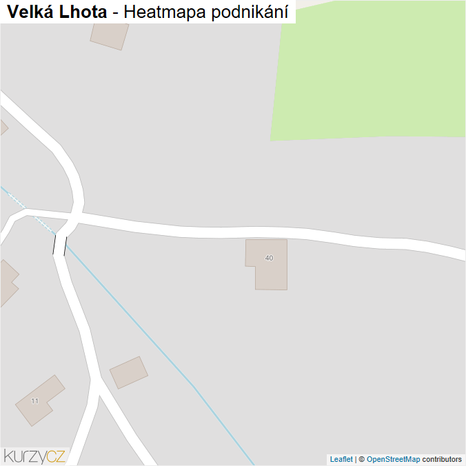Mapa Velká Lhota - Firmy v obci.
