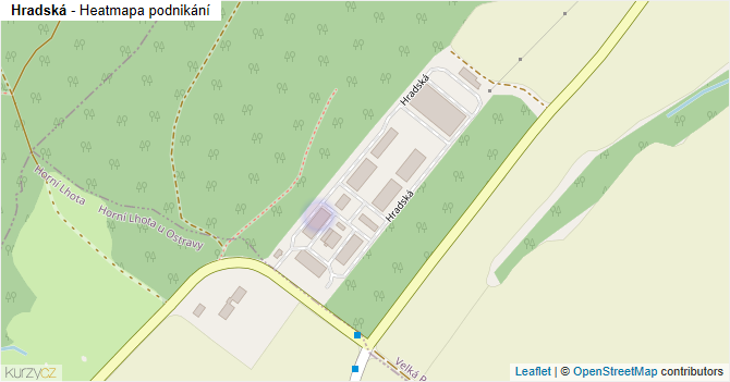 Hradská - mapa podnikání