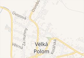 Kašparská v obci Velká Polom - mapa ulice