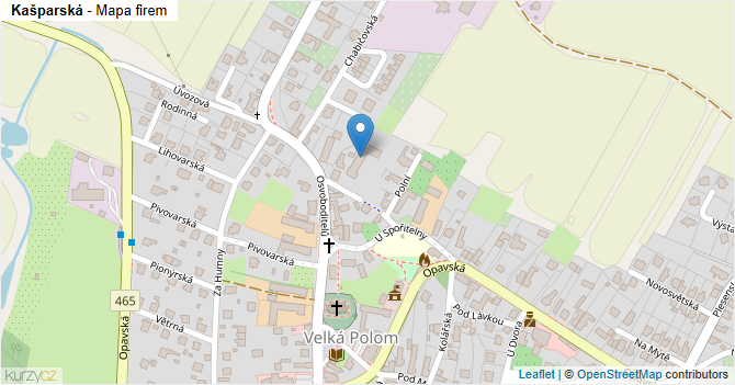 Kašparská - mapa firem